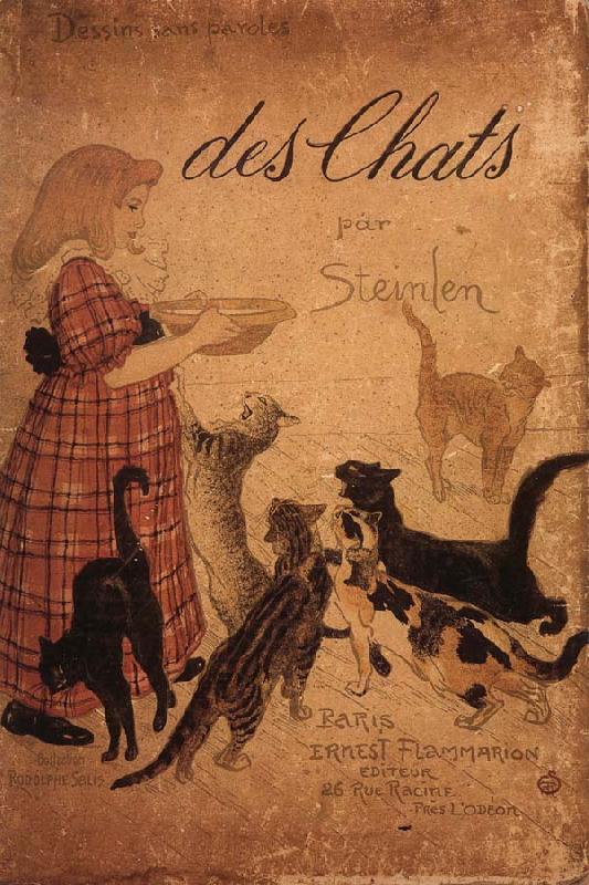 theophile-alexandre steinlen Des Chats oil painting image